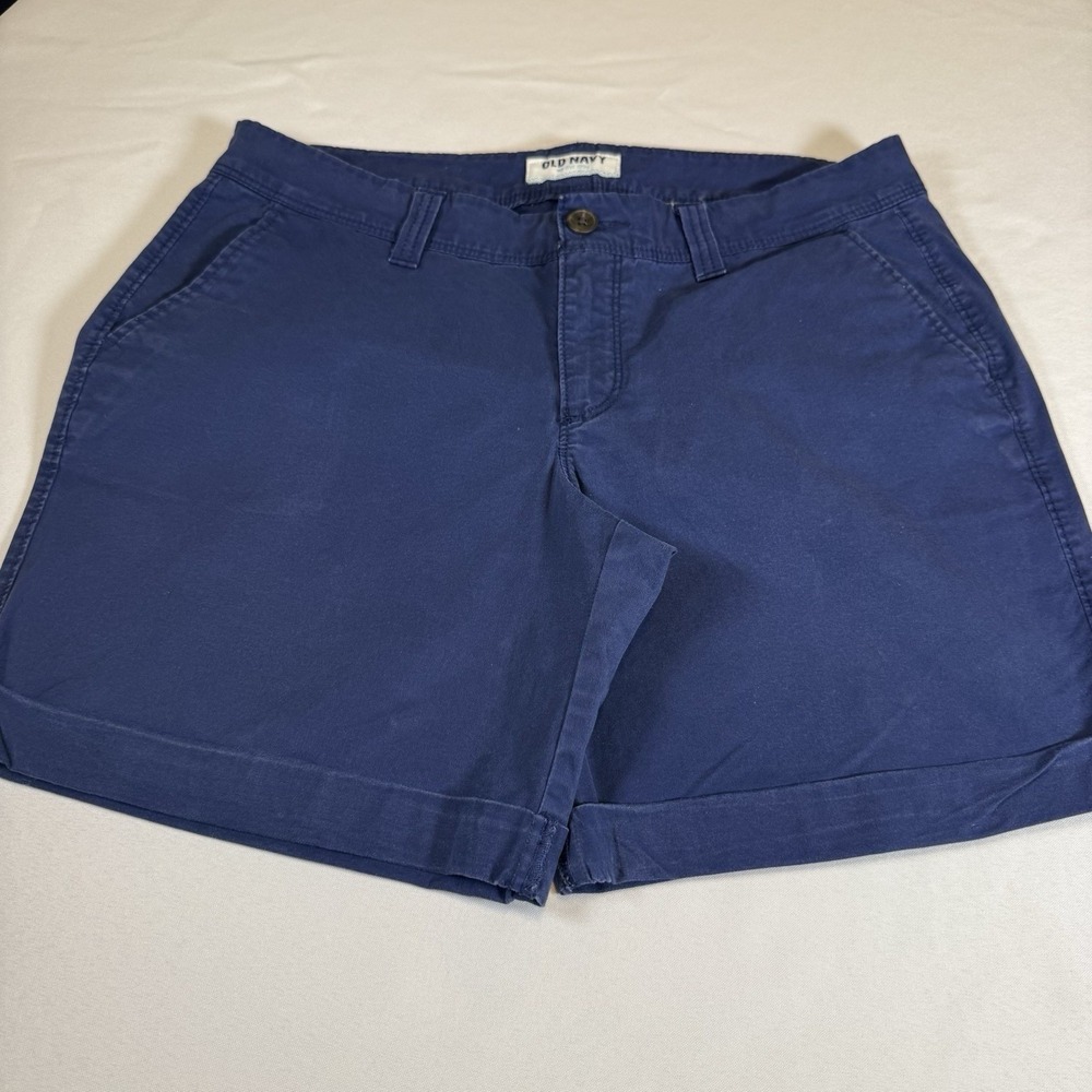 ✨Old‎ Navy Women's Shorts Size 10 Chino Khaki Mid Rise Cuffed